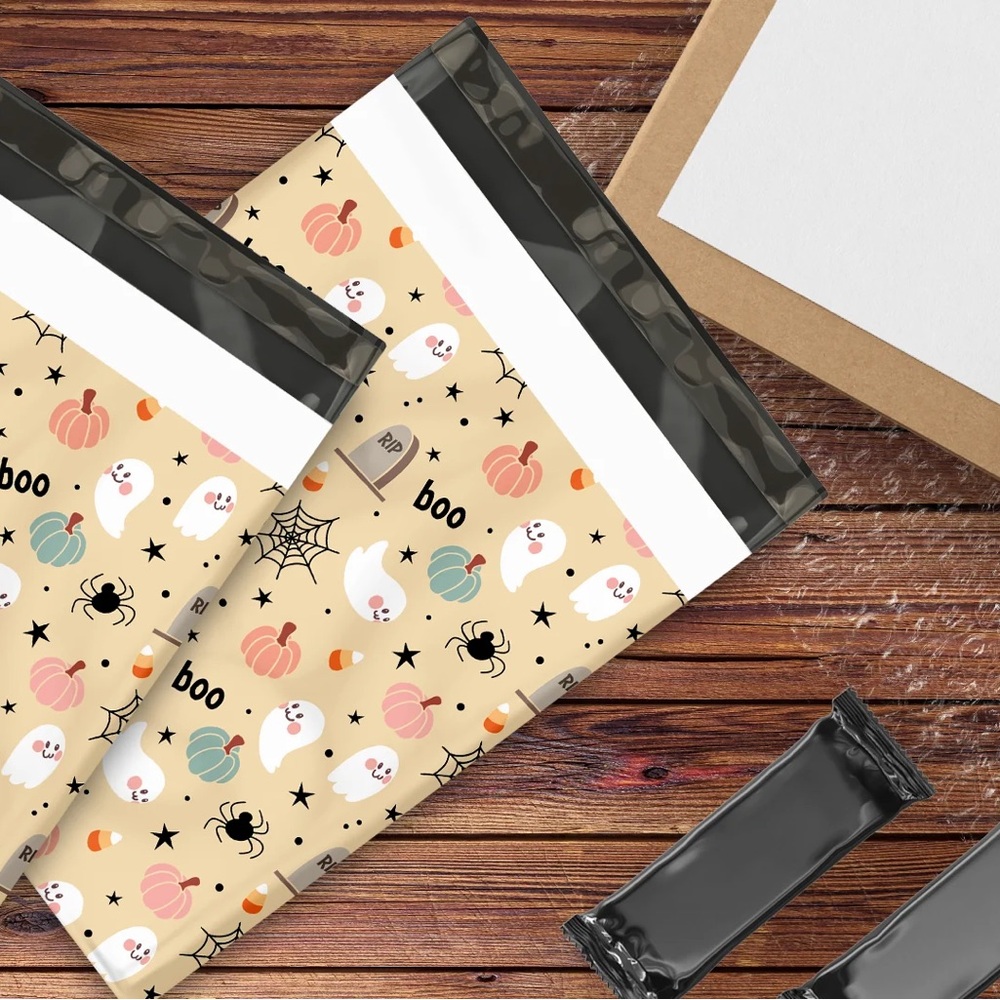 Playful Halloween π 10x13 Poly Mailers Pack of 25 - Picture 9 of 11